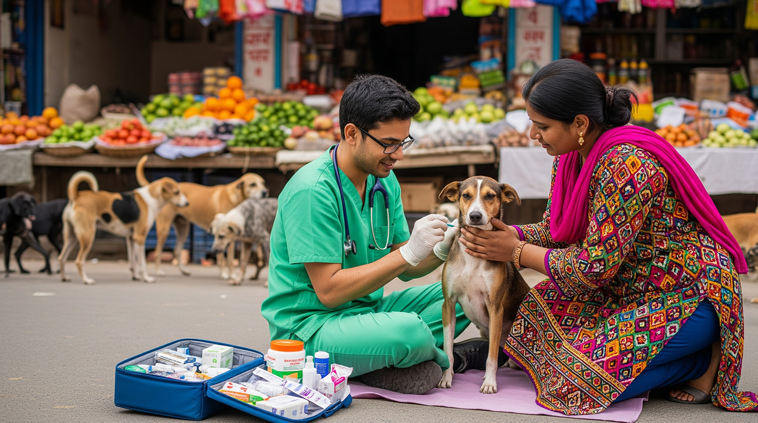 Vaccination and Check-up Day for Stray Dogs
