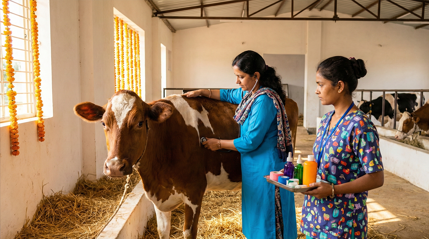 Rescue and Care for Injured Cow (Gau Seva)